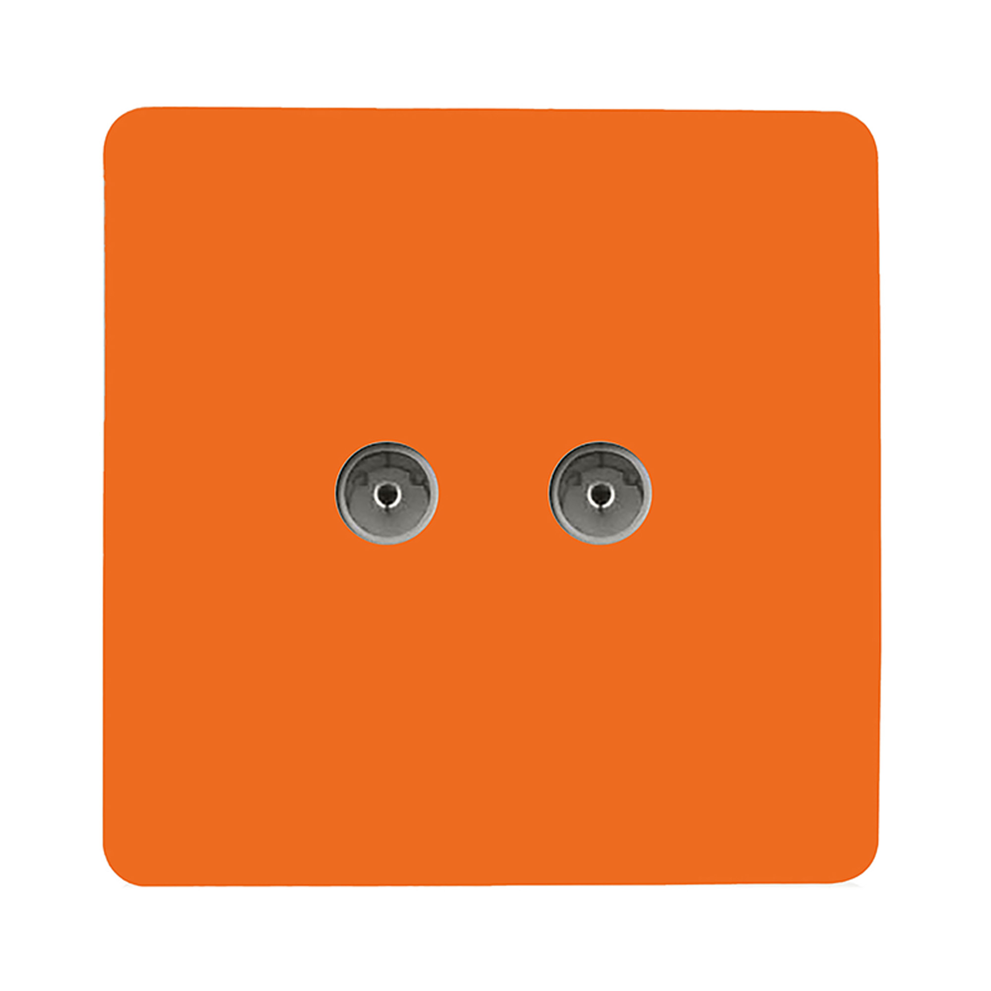 ART-2TVSOR  Twin TV Co-Axial Outlet Orange